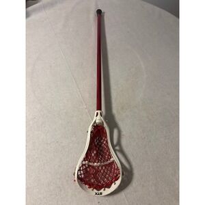 STX Lacrosse Stick AL6000 Pro Mens OS Red White Good Aluminum Alloy Shaft Head